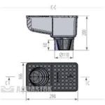 Бокс водосточный PolyMax Basic ГП-30.16-ПП черный